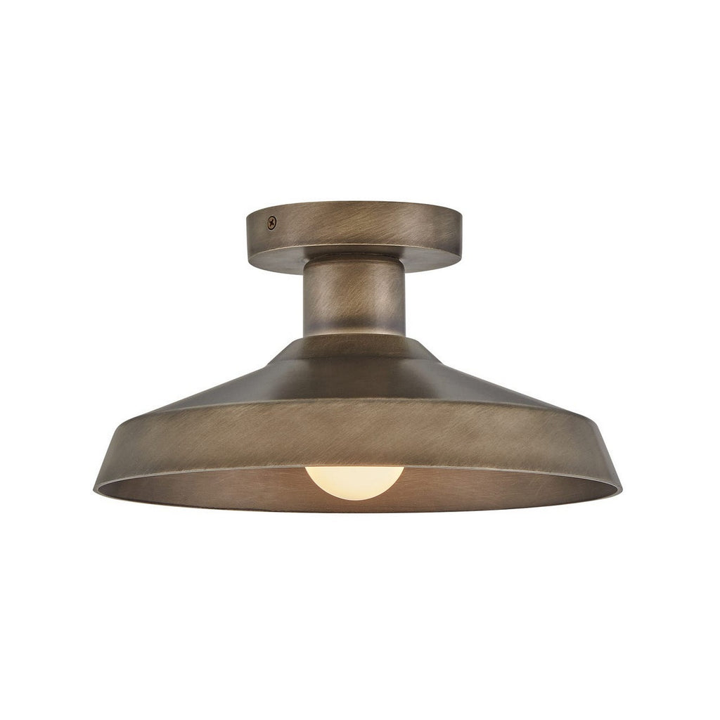 12072BU Forge 1 Light Outdoor Flush Mount|Main Image