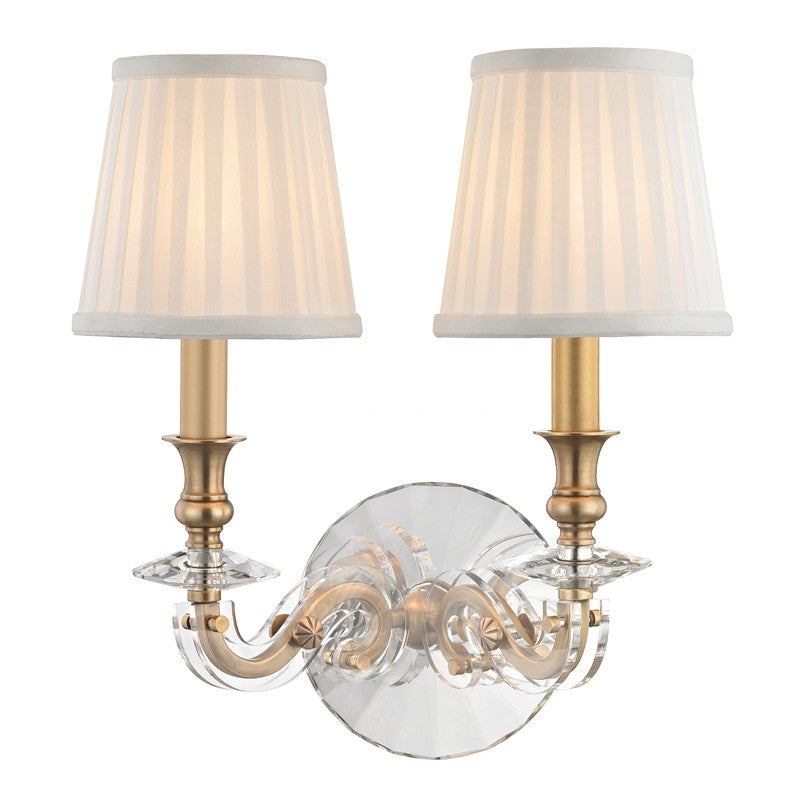 1292-AGB Lapeer 2 Light Sconce Main Image