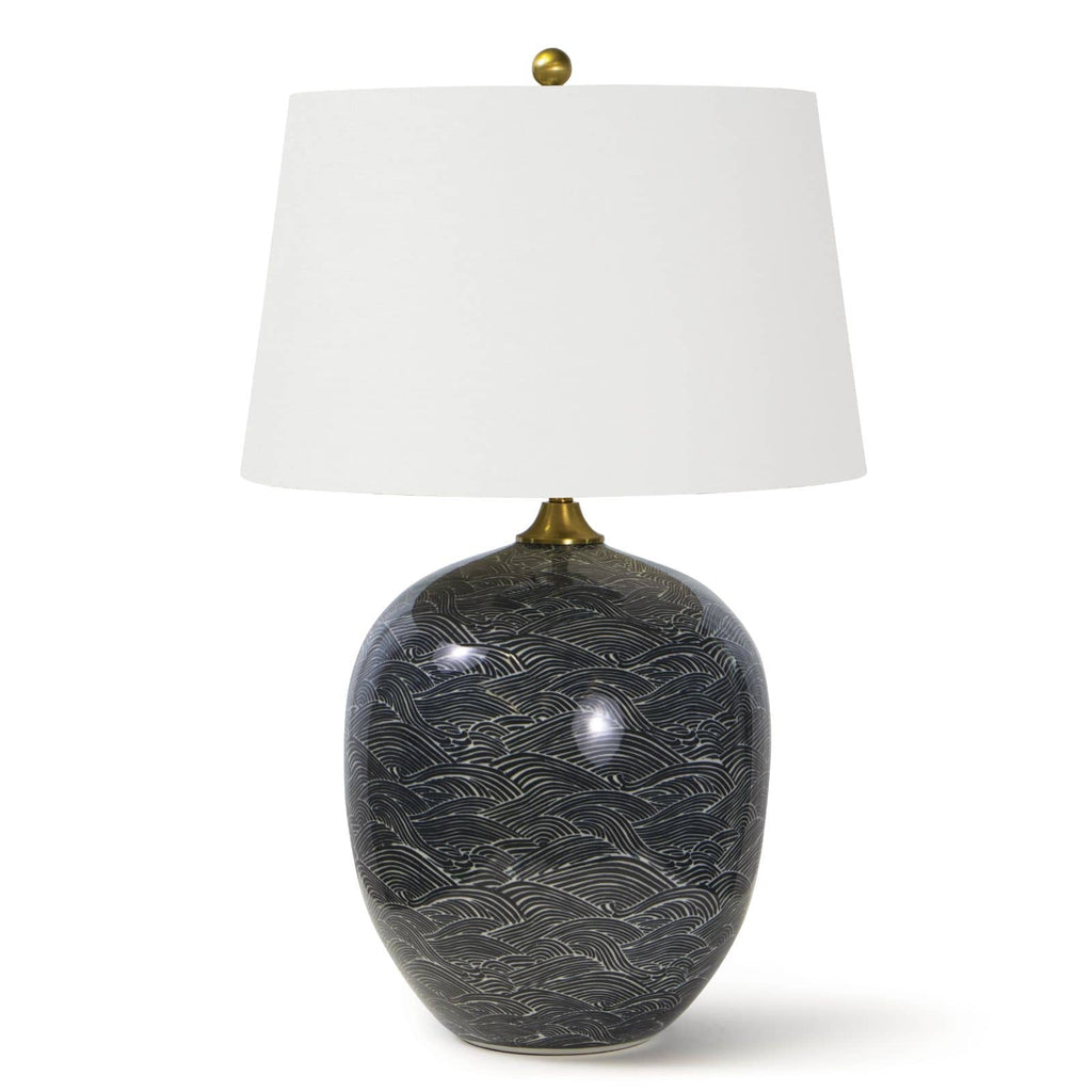 13-1289BLK Harbor 1 Light Table Lamp | Main Image