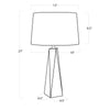 13-1319 Angelica 1 Light Table Lamp | Dimensions Image