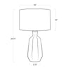 13-1423BL Antigua 1 Light Table Lamp | Dimensions Image