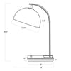13-1451ORB Otto 1 Light Desk Lamp | Dimensions Image