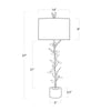 13-1472 Trillium 1 Light Buffet Lamp | Dimensions Image