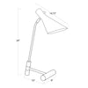 13-1572WTNB Spyder 1 Light Desk Lamp | Dimensions Image