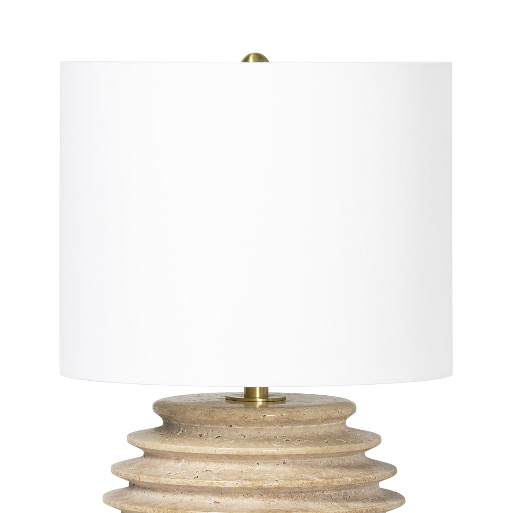 13-1588NAT Thea Travertine 1 Light Table Lamp | Alternate Image