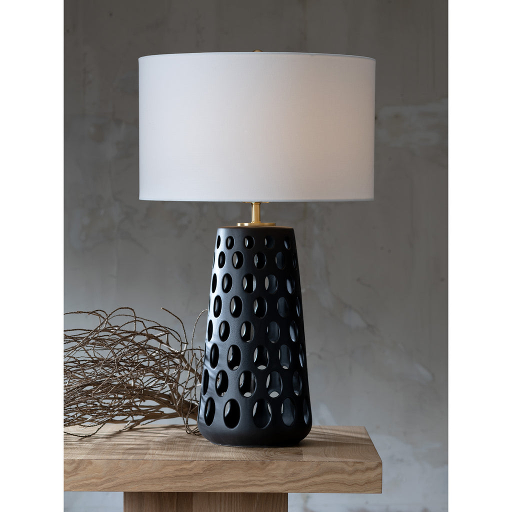 13-1641BLK Kelvin 1 Light Table Lamp | Lifestyle Image