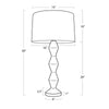 13-1679 Crew 1 Light Buffet Lamp | Dimensions Image