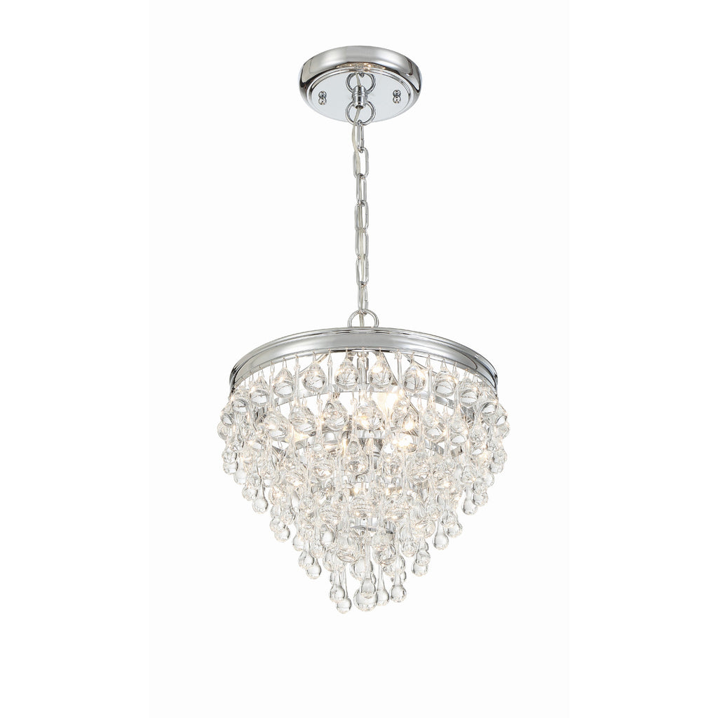 Crystorama Calypso 13'' Chandelier in Polished Chrome - Additional View