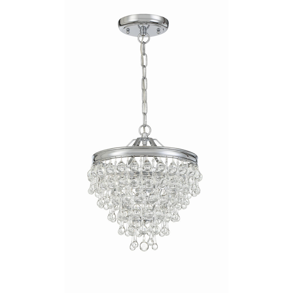 Crystorama Calypso 13'' Chandelier in Polished Chrome - Additional View