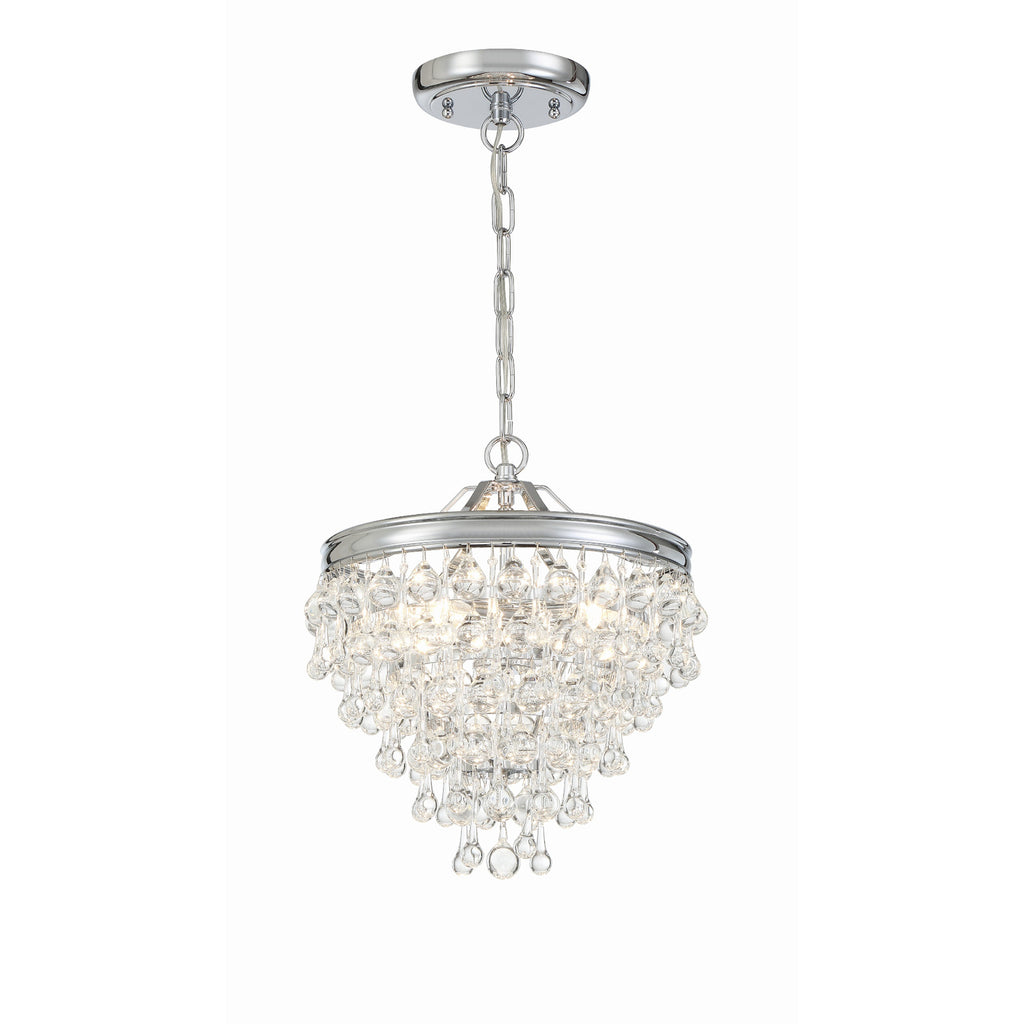 Crystorama Calypso 13'' Chandelier in Polished Chrome - Additional View