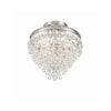 Crystorama Calypso 13'' Semi Flush Mount in Polished Chrome - Additional View