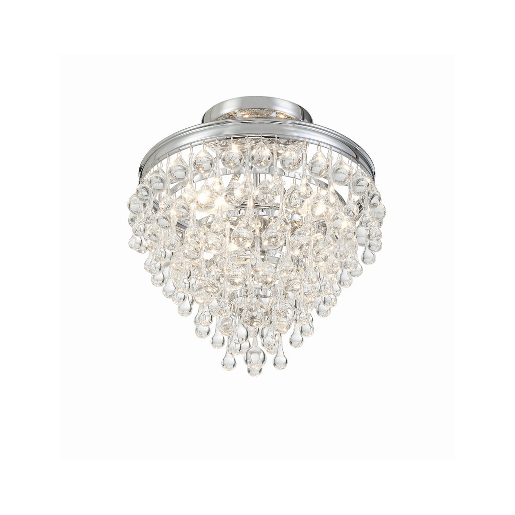 Crystorama Calypso 13'' Semi Flush Mount in Polished Chrome - Additional View