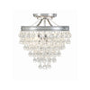 Crystorama Calypso 13'' Semi Flush Mount in Polished Chrome - Additional View
