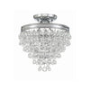Crystorama Calypso 13'' Semi Flush Mount in Polished Chrome - Additional View