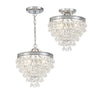 Crystorama Calypso 13'' Semi Flush Mount in Polished Chrome - Additional View