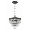 Crystorama Calypso 13'' Chandelier in Matte Black - Additional View