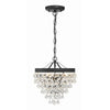 Crystorama Calypso 13'' Chandelier in Matte Black - Additional View