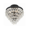 Crystorama Calypso 13'' Semi Flush Mount in Matte Black - Additional View