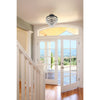 Crystorama Calypso 13'' Semi Flush Mount in Matte Black - Lifestyle View