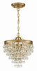 130-VG_ULN Calypso 3 Light Mini Chandelier | Main Image