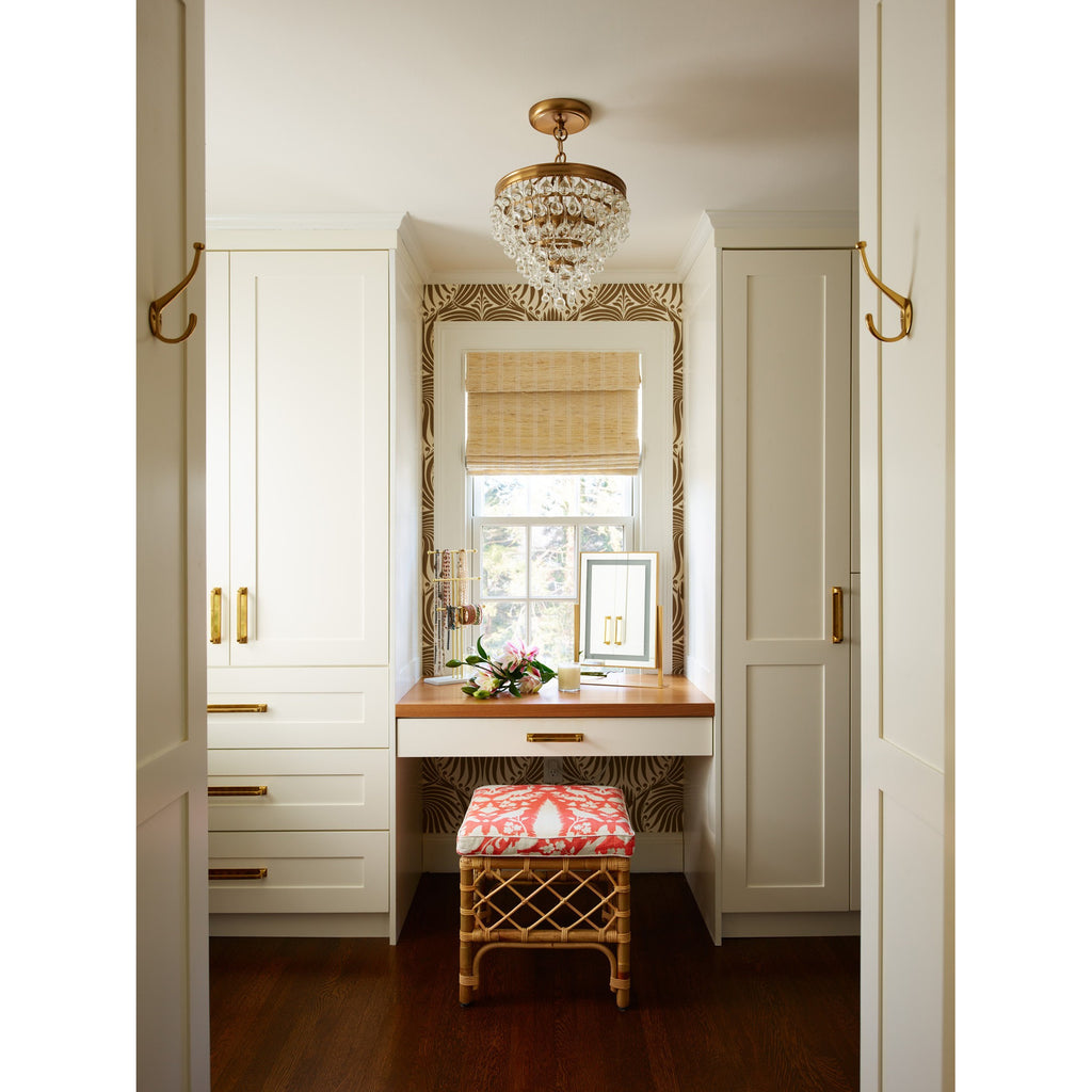 Crystorama-OPEN-BOX Calypso 3 Light Mini Chandelier in Vibrant Gold - Lifestyle View