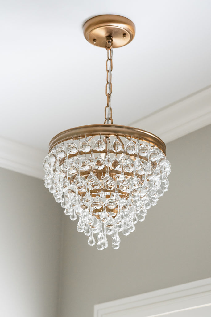 130-VG_ULN Calypso 3 Light Mini Chandelier | Lifestyle Image