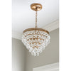 Crystorama-OPEN-BOX Calypso 3 Light Mini Chandelier in Vibrant Gold - Lifestyle View