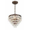 Crystorama Calypso 13'' Chandelier in Vibrant Bronze - Additional View