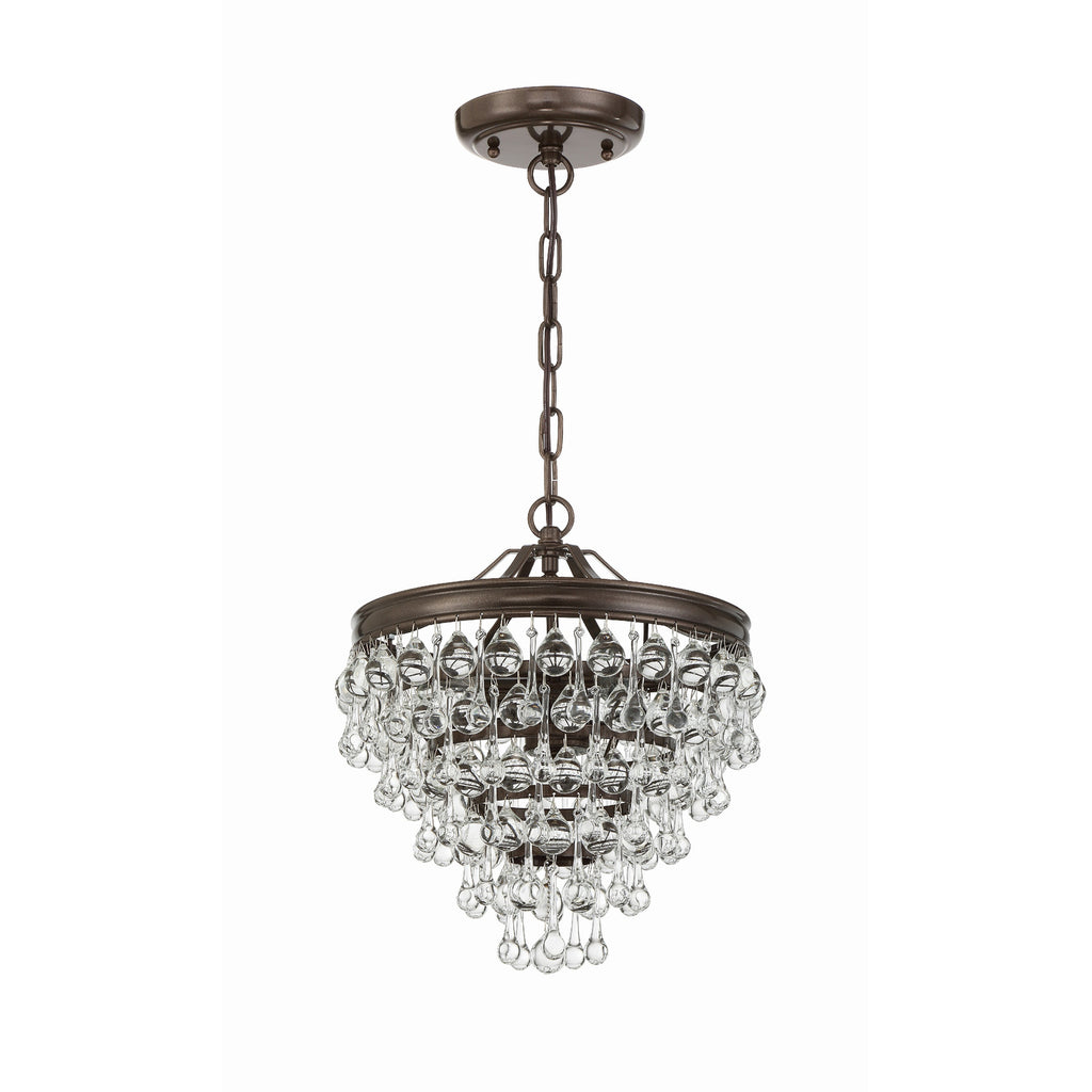 Crystorama Calypso 13'' Chandelier in Vibrant Bronze - Additional View