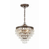 Crystorama Calypso 13'' Chandelier in Vibrant Bronze - Additional View