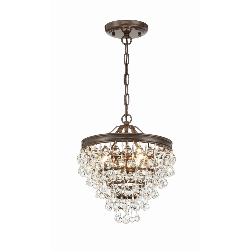 Crystorama Calypso 13'' Chandelier in Vibrant Bronze - Additional View