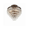 Crystorama Calypso 13'' Semi Flush Mount in Vibrant Bronze - Additional View