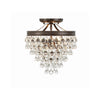 Crystorama Calypso 13'' Semi Flush Mount in Vibrant Bronze - Additional View