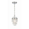 Crystorama Calypso 7.25'' Chandelier in Polished Chrome - Front View
