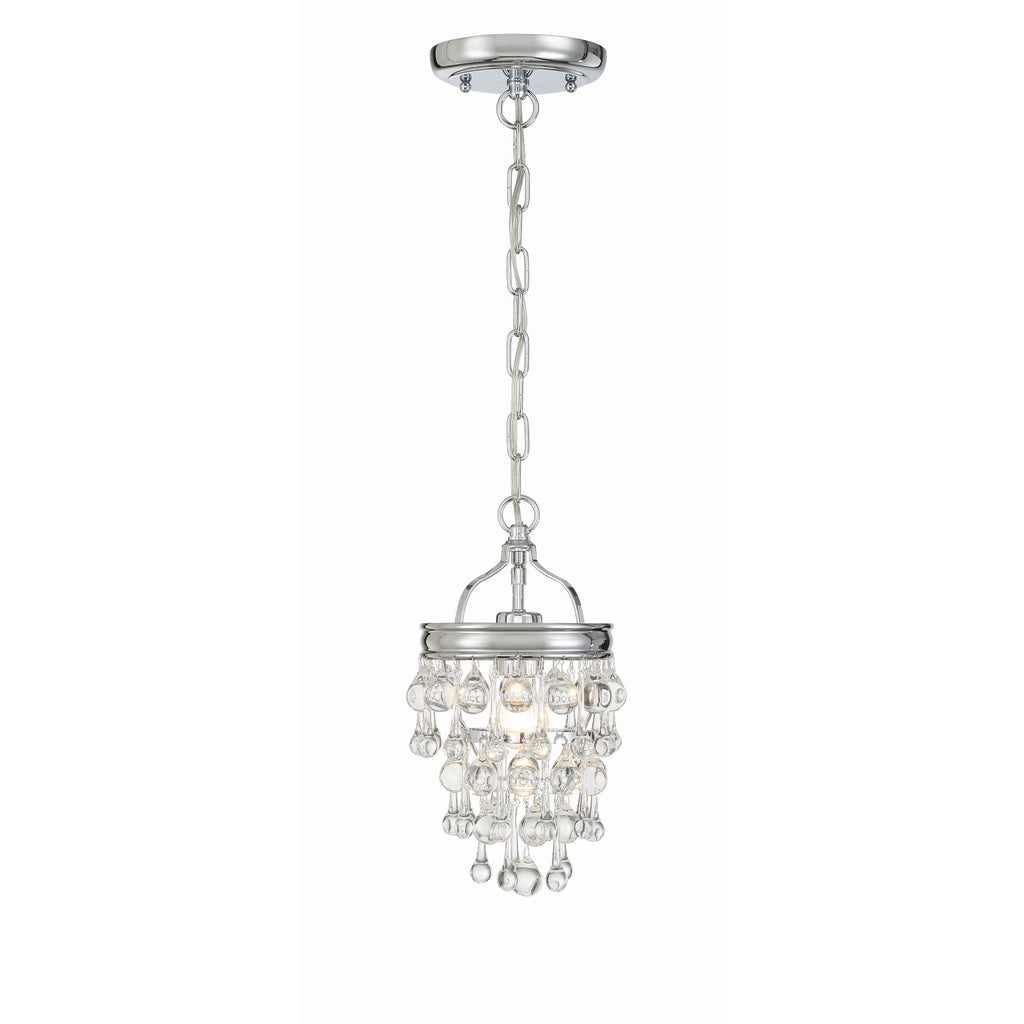 Crystorama Calypso 7.25'' Chandelier in Polished Chrome - Additional View