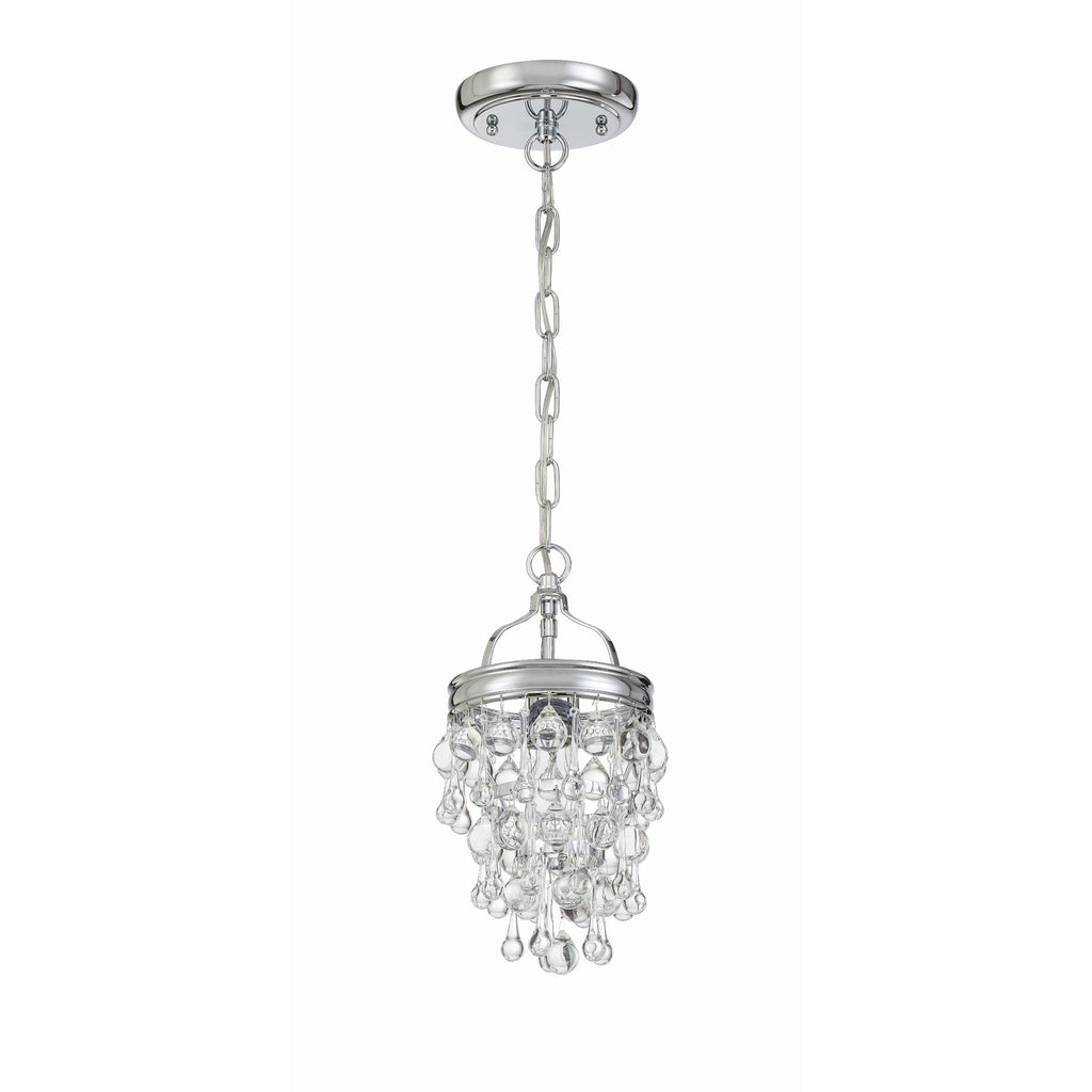 Crystorama Calypso 7.25'' Chandelier in Polished Chrome - Additional View