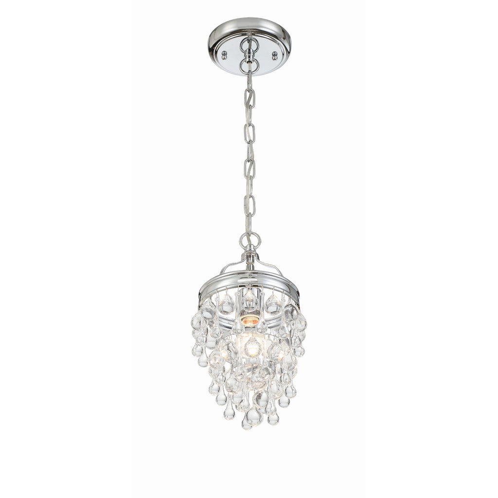 Crystorama Calypso 7.25'' Chandelier in Polished Chrome - Additional View