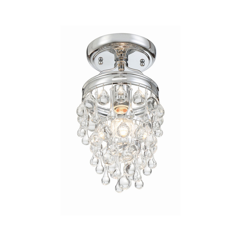 Crystorama Calypso 7.25'' Semi Flush Mount in Polished Chrome - Additional View