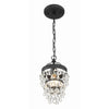 Crystorama Calypso 7.25'' Chandelier in Matte Black - Additional View