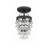 Crystorama Calypso 7.25'' Semi Flush Mount in Matte Black - Additional View