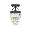 Crystorama Calypso 7.25'' Semi Flush Mount in Matte Black - Additional View