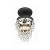 Crystorama Calypso 7.25'' Semi Flush Mount in Matte Black - Additional View