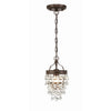 Crystorama Calypso 7.25'' Chandelier in Vibrant Bronze - Additional View