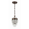 Crystorama Calypso 7.25'' Chandelier in Vibrant Bronze - Additional View