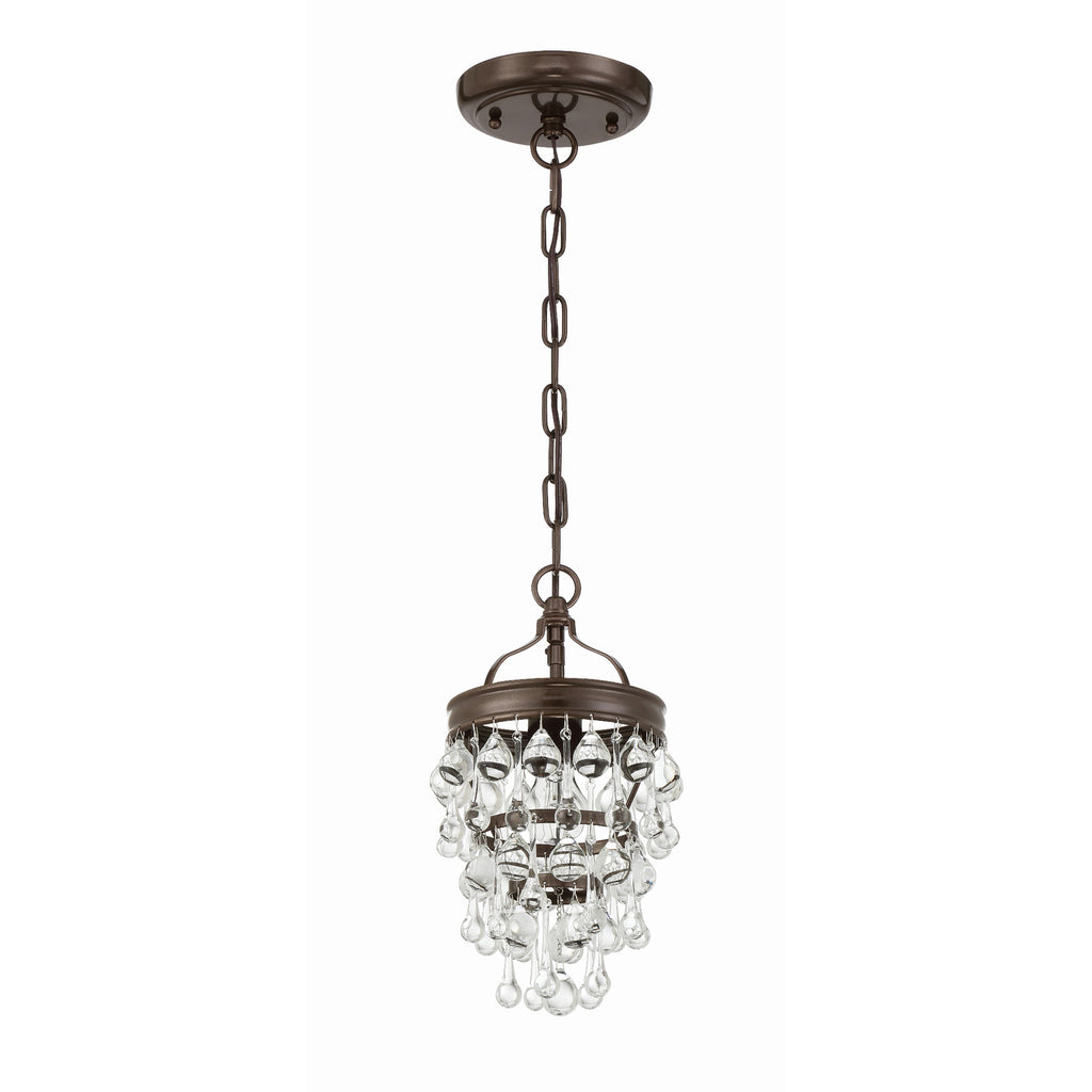 Crystorama Calypso 7.25'' Chandelier in Vibrant Bronze - Additional View