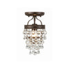 Crystorama Calypso 7.25'' Semi Flush Mount in Vibrant Bronze - Additional View