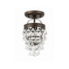 Crystorama Calypso 7.25'' Semi Flush Mount in Vibrant Bronze - Additional View