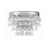 Crystorama Calypso 10.75'' Sconce in Polished Chrome - Front View