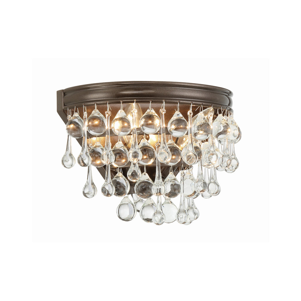 Crystorama Calypso 10.75'' Sconce in Vibrant Bronze - Additional View