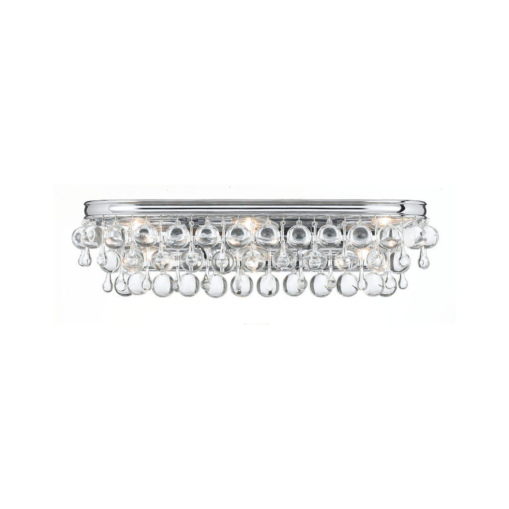 Crystorama Calypso 23'' Bathroom Vanity in Polished Chrome - Front View